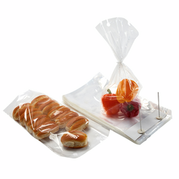 Wicketed poly bags during the packaging process
